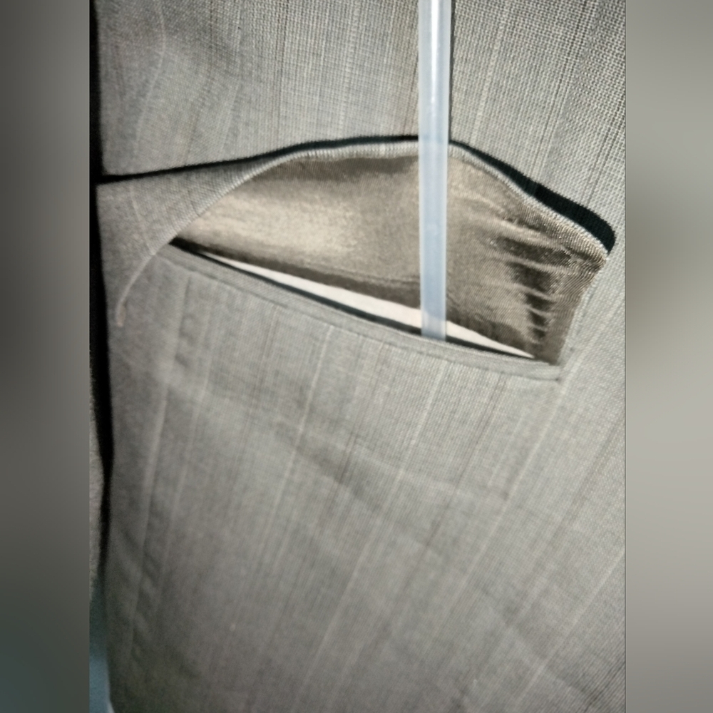 Christian Dior (Sz 44/34) Men's Wool Gray (2pc) S… - image 7